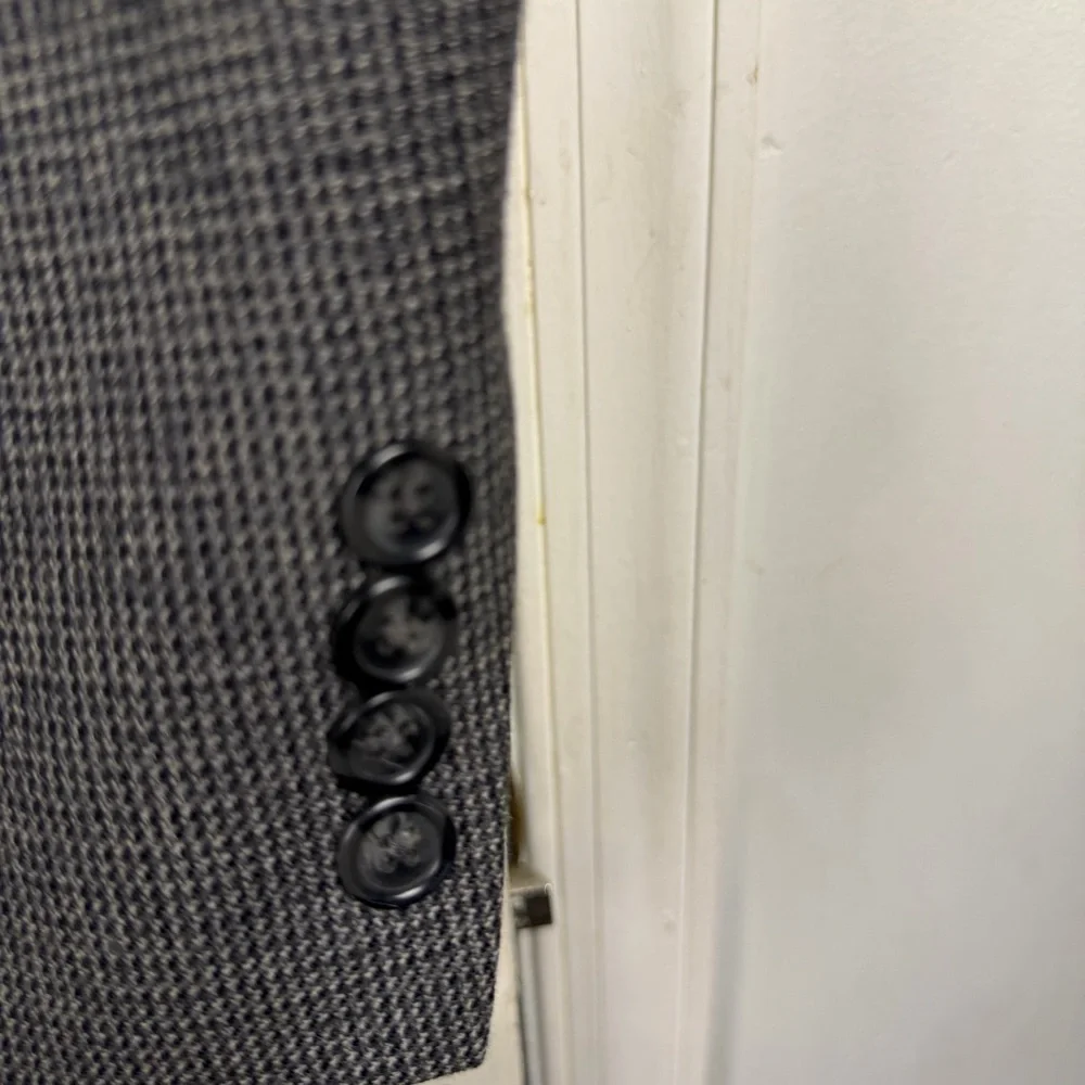Stafford Charcoal Gray Men's Sport Coat with Elbow Patches